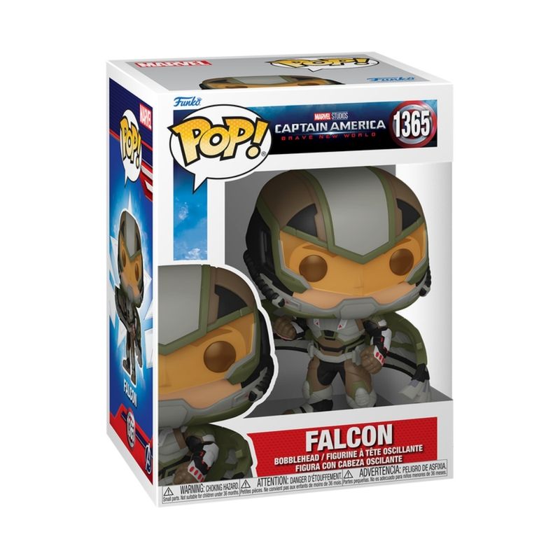Boneco Funko Pop! Marvel Capitão América Admirável Mundo Novo - Falcão (Joaquin Torres)
