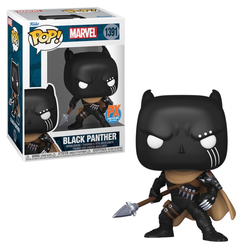 Boneco Funko Pop! Marvel Pantera Negra Com Lança