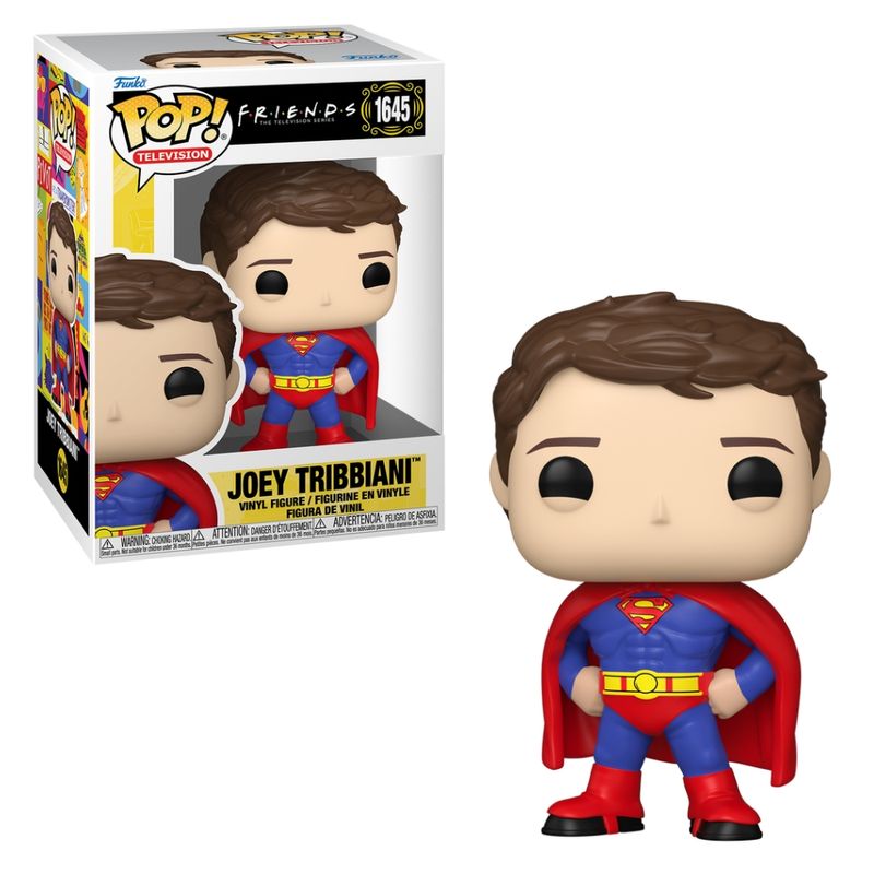 Boneco Funko Pop! Friends - Joey Fantasiado De Super-Homem
