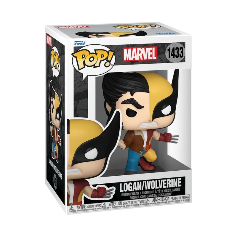 Boneco Funko Pop! Marvel Split - Logan/Wolverine