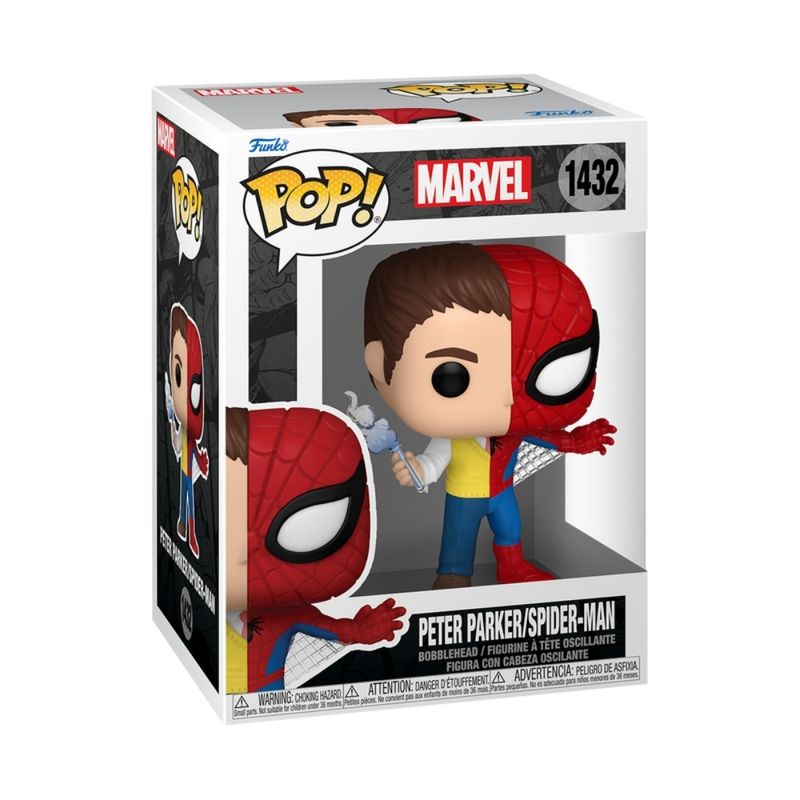 Boneco Funko Pop! Marvel Split - Peter Parker/Homem-Aranha