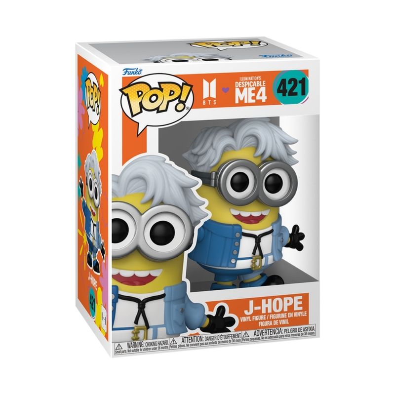 Boneco Funko Pop! Rocks Bts X Meu Malvado Favorito 4 - J-Hope