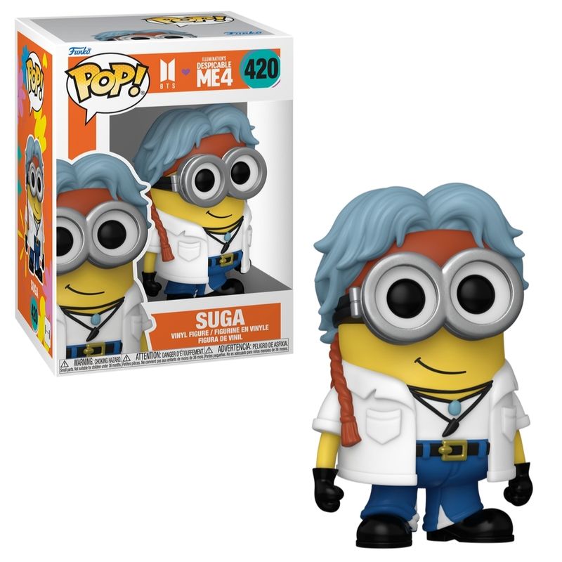 Boneco Funko Pop! Rocks Bts X Meu Malvado Favorito 4 - Suga