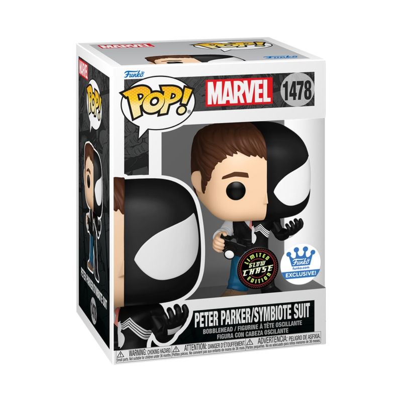 Boneco Funko Pop! Marvel Split - Peter Parker/Homem-Aranha Preto