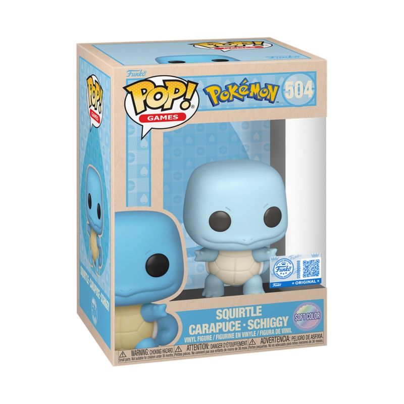 Boneco Funko Pop! Pokémon - Squirtle (Soft Color)
