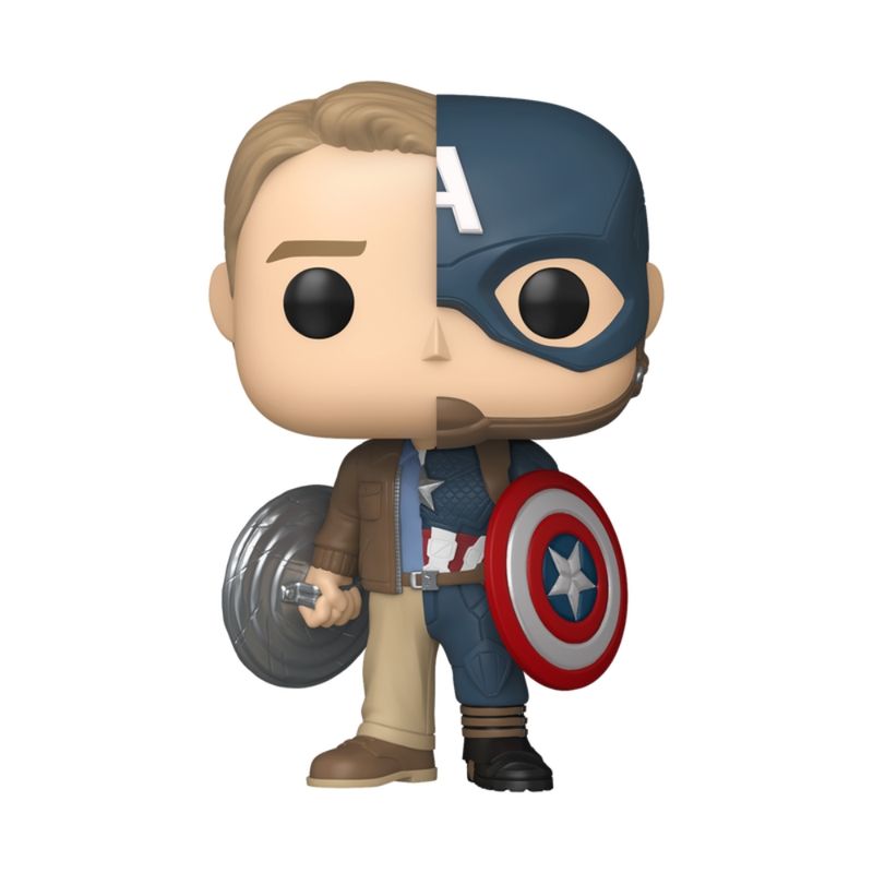 Boneco Funko Pop! Marvel Splits - Capitão América/Steve