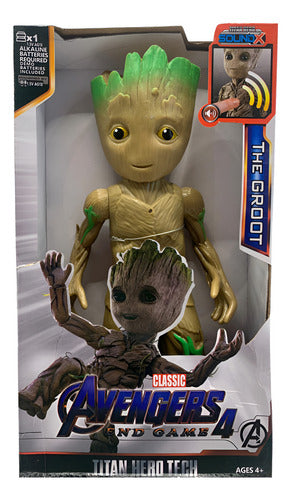 Action Figure Groot 30cm Articulado - Sons E Movimento