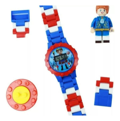 Relógio Infantil Menino Digital Principe Lego Azul