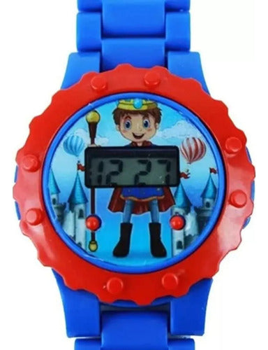 Relógio Infantil Menino Digital Principe Lego Azul