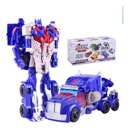 3 Bonecos Transformers Action Figure Boneco Vira Robo