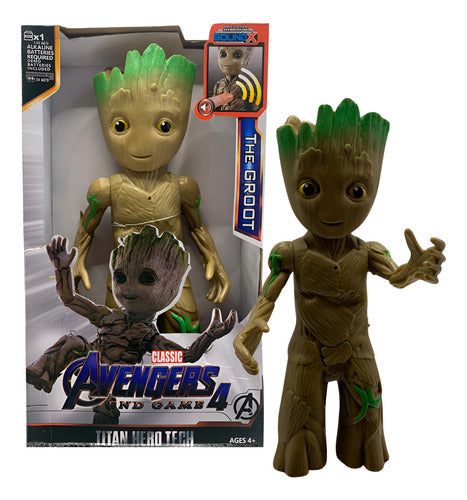 Action Figure Groot 30cm Articulado - Sons E Movimento