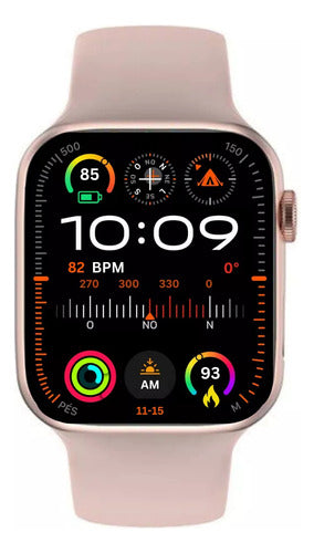 Smartwatch Microwear 2024 Watch X Pro® Tela De 2.1 Com Pulseira De Silicone - Cor Rose