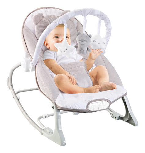 Cadeira de Descanso Bebê Musical Polar Bege 18kgs Maxi Baby